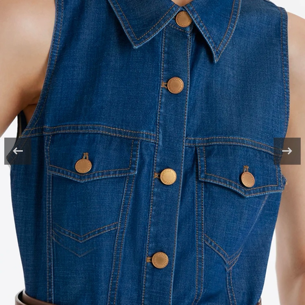 Goelia denim dress w belt - Picture 8 of 16